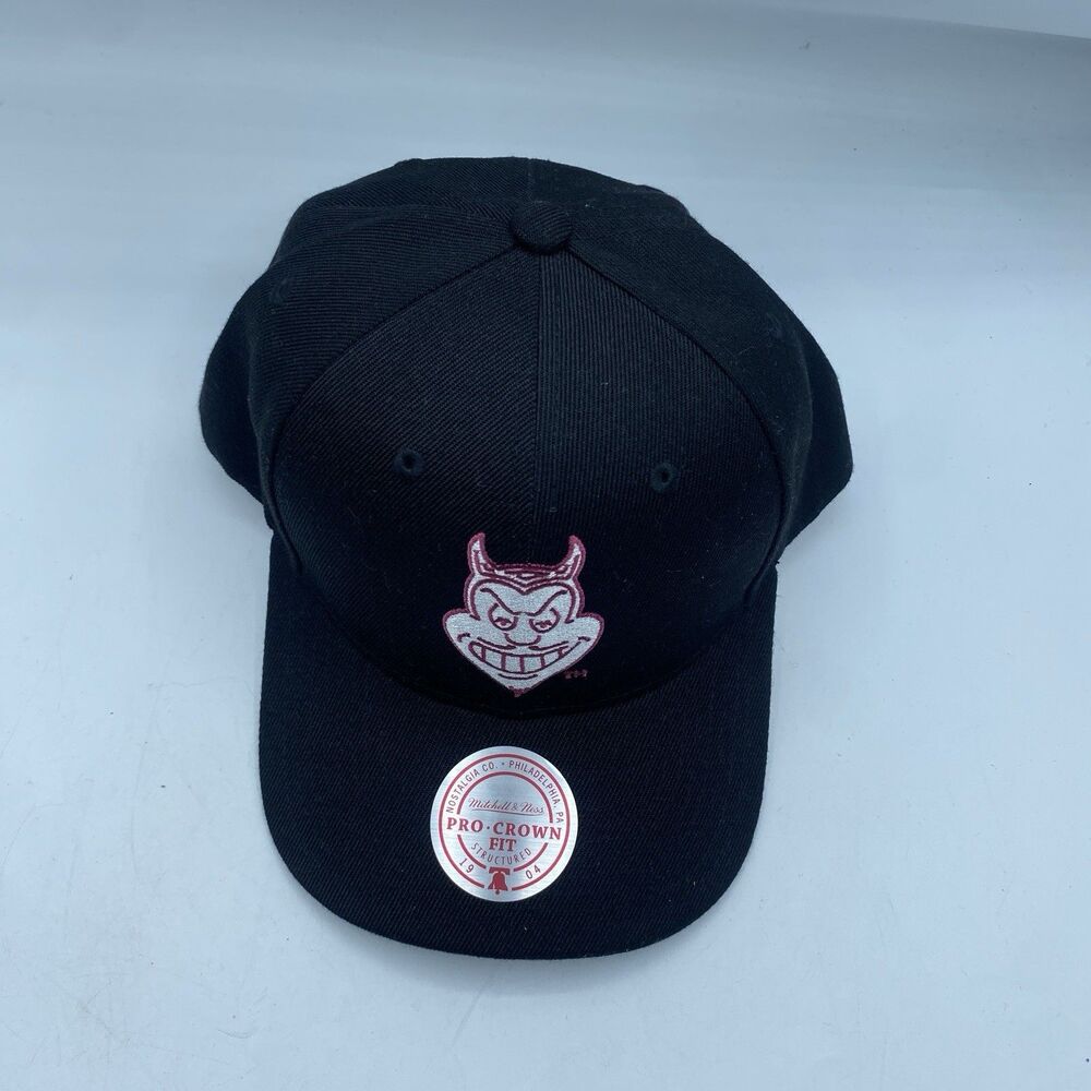 Arizona State Sun Devils Mitchell & Ness Pro Crown Hat Black Snapback Ncaa Nwot View 6